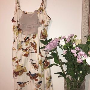 Bird print women dress XS